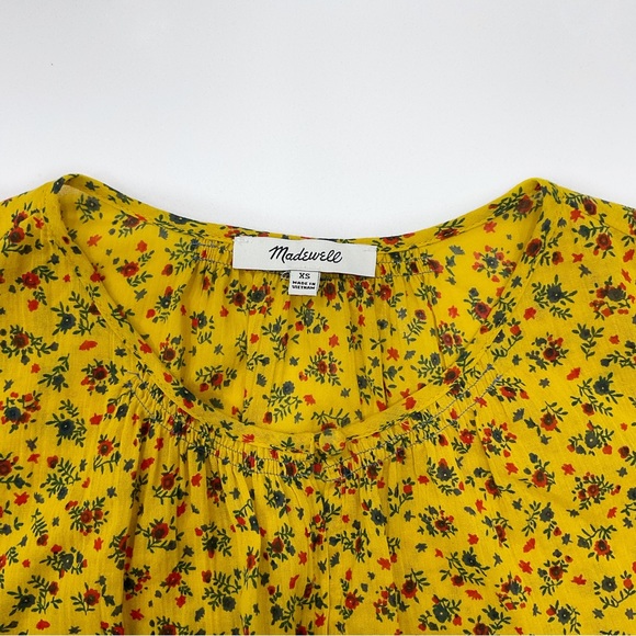 Madewell Shirred Shell Tank in Calico Floral - Picture 2 of 5